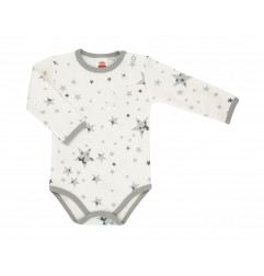 Μακρυμάνικο Βρεφικό Ζιπουνάκι Makoma "Stars & Bears" – 100% Premium Βαμβάκι (03161GDR) - Μακρυμάνικα ζιπουνάκια απλά