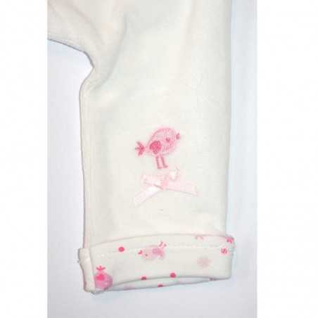 Disney Baby Minnie Mouse Βρεφικό Σετ 2 τμχ. για Κορίτσια – Μπλούζα & Παντελόνι (Λευκό/Ροζ) (HQ0006A)
