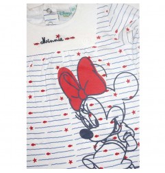 Disney Baby Minnie Mouse βρεφικό βαμβακερό φορμάκι για κορίτσια (ER0173)