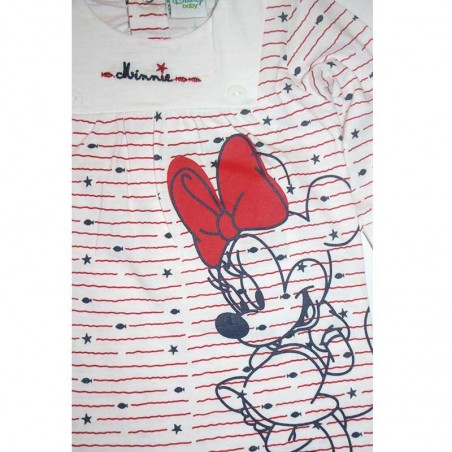 Disney Baby Minnie Mouse βρεφικό βαμβακερό φορμάκι για κορίτσια (ER0173A)