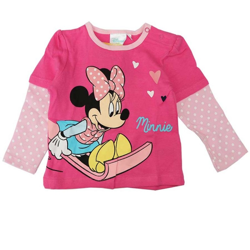 Disney Baby Minnie Mouse Βρεφικό μακρυμάνικο μπλουζάκι (81506C)