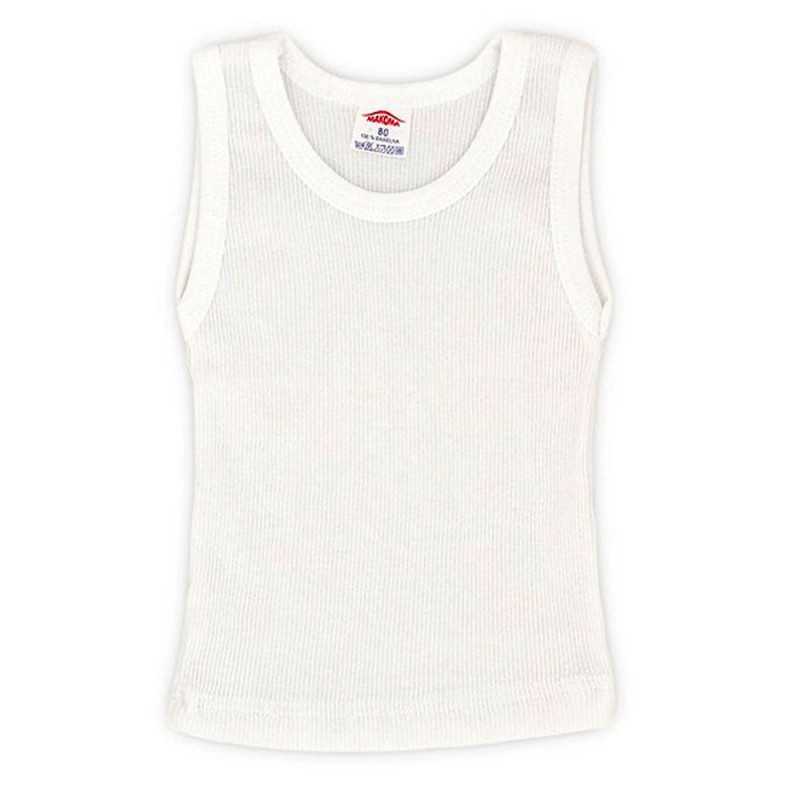 Βαμβακερό Αμάνικο φανελάκι "Basic- ριπ" (2018white) Βαμβακερό Αμάνικο φανελάκι "Basic- ριπ" (2018white)
