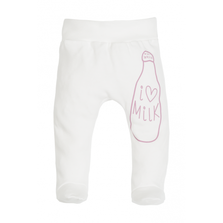 Makoma βρεφικό παντελόνι με κλειστό ποδαράκι Milk Girl (08198) - Παντελόνια με κλειστό πόδι