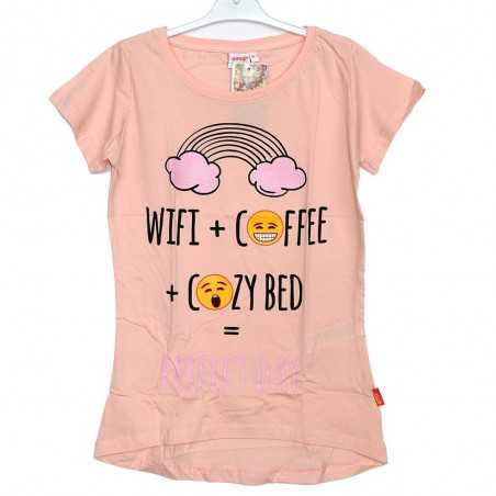 Emoji βαμβακερό γυναικείο T-shirt ύπνου (EM 53 04 060A) - Γυναικεία νυχτικά