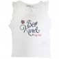 NAF NAF αμάνικο μπλουζάκι για κορίτσια (NNSE1060WHITE)