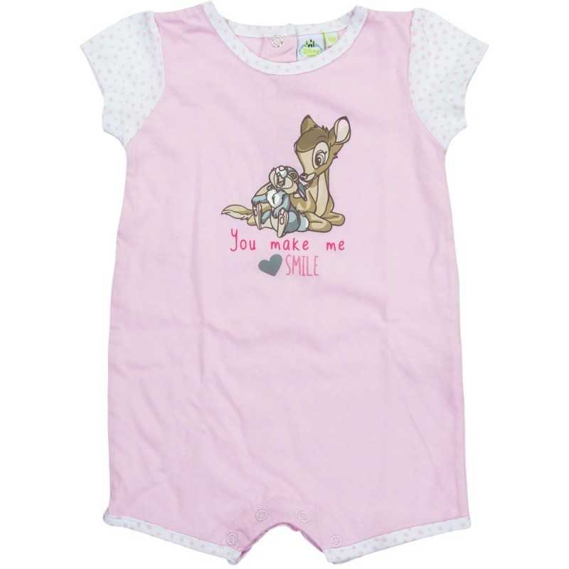 Βρεφικό Βαμβακερό Καλοκαιρινό Φορμάκι Disney Baby Bambi & Thumper "You Make Me Smile" – Ροζ (AQE0602) Βρεφικό Βαμβακερό Καλοκαιρινό Φορμάκι Disney Baby Bambi & Thumper "You Make Me Smile" – Ροζ (AQE0602)