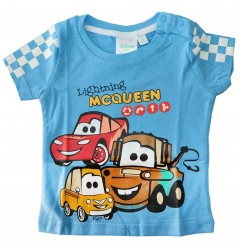 Disney Baby Cars Βρεφικό Κοντομάνικο Μπλουζάκι - Lightning McQueen & Friends (Γαλάζιο) (DISK 91000B) - Κοντομάνικα μπλουζάκια