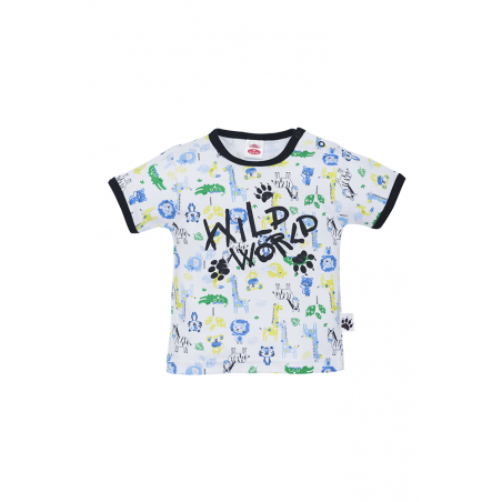 Makoma Βρεφικό Κοντομάνικο μπλουζάκι για αγόρια Wild World (50216) - Κοντομάνικα μπλουζάκια