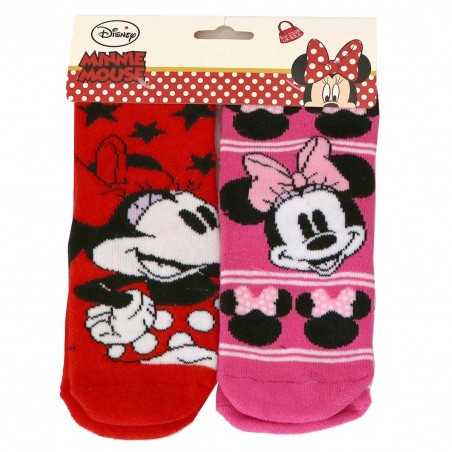 Disney Minnie Mouse Παιδικές Αντιολισθητικές Κάλτσες πετσετέ σετ 2 ζευγάρια (HS0625) Disney Minnie Mouse Παιδικές Αντιολισθητικές Κάλτσες πετσετέ σετ 2 ζευγάρια (HS0625)