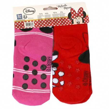Disney Minnie Mouse Παιδικές Αντιολισθητικές Κάλτσες πετσετέ σετ 2 ζευγάρια (HS0625) Disney Minnie Mouse Παιδικές Αντιολισθητικές Κάλτσες πετσετέ σετ 2 ζευγάρια (HS0625)