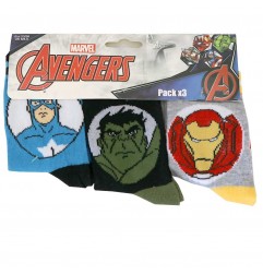 Marvel Avengers Παιδικές Κάλτσες Για αγόρια σετ 3 ζευγάρια (TH0694) - Κάλτσες κανονικές αγόρι