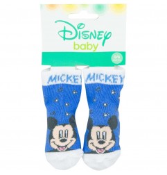 Βρεφικές Κάλτσες Disney Baby "Mickey Mouse" – Μπλε/Λευκό (Σετ 1 Ζεύγος) (ER0674) - Βρεφικές Κάλτσες αγόρι