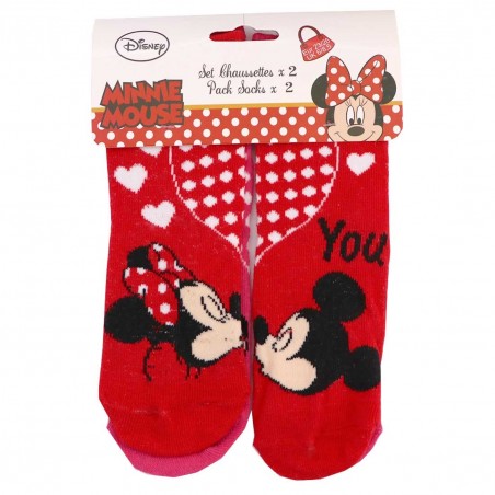 Disney Minnie Mouse Παιδικές Κάλτσες σετ 2 ζευγάρια (RH0727PACK21) - Κάλτσες κανονικές κορίτσι