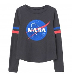 NASA μακρυμάνικο Μπλουζάκι για κορίτσια (NASA 52 02 055 WΑ) - Μπλουζάκια Μακρυμάνικα (μακό)