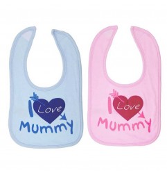 Soft Tuch Βρεφική Σαλιάρα με βέλκρο "I Love Mummy" (P3606M) - Βρεφικές σαλιάρες