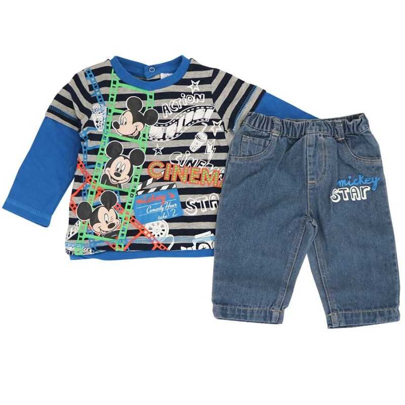 Disney Baby Mickey Mouse Βρεφικό Σετ 2 Τεμαχίων – Μακρυμάνικη Μπλούζα & Jean Παντελόνι (HO0072) Disney Baby Mickey Mouse Βρεφικό Σετ 2 Τεμαχίων – Μακρυμάνικη Μπλούζα & Jean Παντελόνι (HO0072)