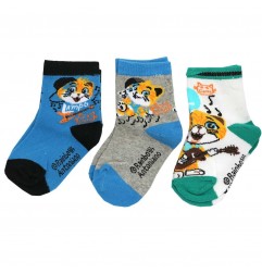 44 Cats Παιδικές Κάλτσες Για Αγόρια σετ 3 ζευγάρια (ET5616) - Κάλτσες κανονικές αγόρι