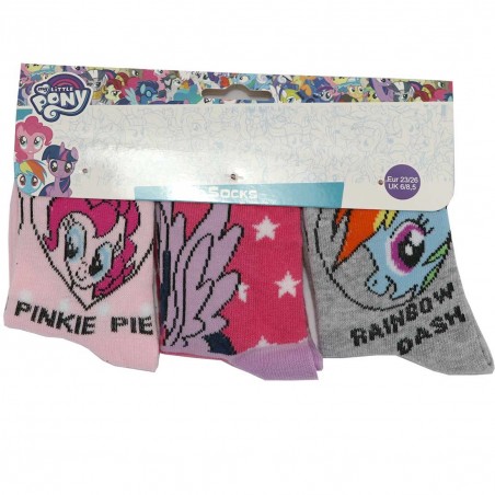 My Little Pony Παιδικές Κάλτσες Για Κορίτσια σετ 3 ζευγάρια (HS0681A) - Κάλτσες κανονικές κορίτσι