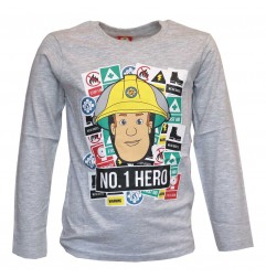Fireman Sam Μακρυμάνικο μπλουζάκι για αγόρια (SAM 52 02 117A) - Μπλουζάκια Μακρυμάνικα (μακό)