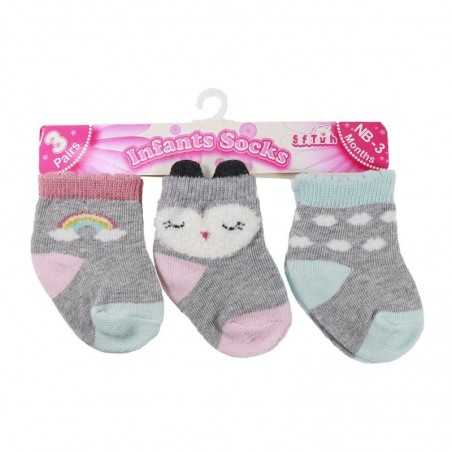 Βρεφικές Κάλτσες Soft Touch "Rainbow & Friends" – Σετ 3 Ζευγάρια (s166) - Βρεφικές Κάλτσες κορίτσι