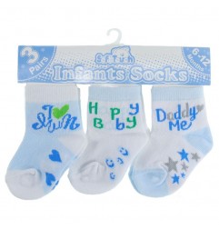 Soft Touch Βρεφικές Κάλτσες σετ 3 ζευγάρια (s140B) - Βρεφικές Κάλτσες αγόρι