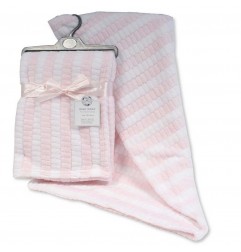 Snuggle Baby Βρεφική κουβέρτα βελούδινη jacquard - Two Tone 75x100εκ (BW-112-1031P) - Βρεφικές Κουβέρτες