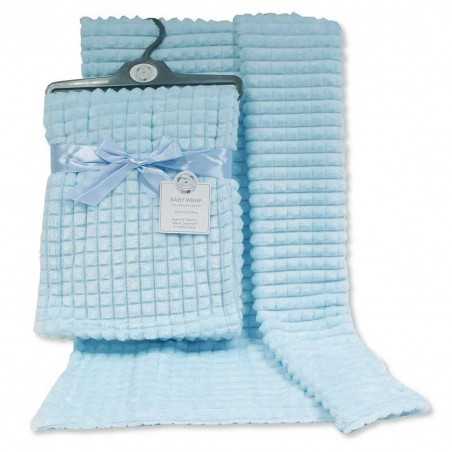 Snuggle Baby Βρεφική κουβέρτα βελούδινη jacquard - Squares 75x100εκ (BW-112-1030S) - Βρεφικές Κουβέρτες