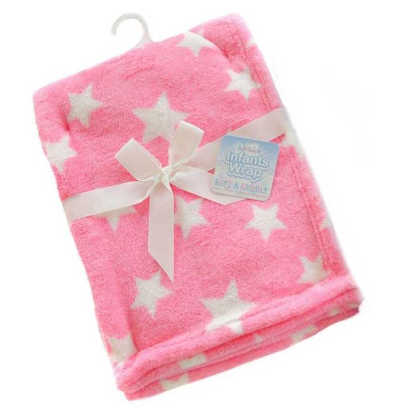 Soft Touch Βρεφική κουβέρτα Star Fleece Coral 75x100εκ. (FBP150-P) Soft Touch Βρεφική κουβέρτα Star Fleece Coral 75x100εκ. (FBP150-P)
