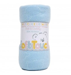 Soft Touch Βρεφική κουβέρτα Bears Fleece 75x100εκ. (FBP05-BP-B) - Βρεφικές Κουβέρτες