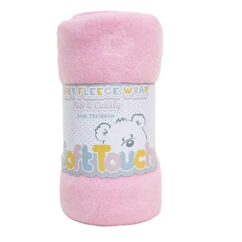 Soft Touch Βρεφική κουβέρτα Flowers Fleece 75x100εκ. (FBP05-BP-P)