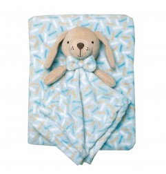 Snuggle Tots Βρεφική κουβέρτα με κουκλάκι αγκαλιάς - 75x90εκ. (R18036) - Βρεφικές Κουβέρτες