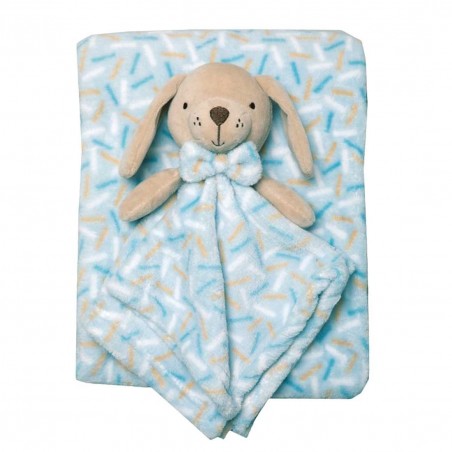 Snuggle Tots Βρεφική κουβέρτα με κουκλάκι αγκαλιάς - 75x90εκ. (R18036) - Βρεφικές Κουβέρτες