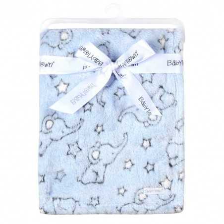 Baby Town Βρεφική κουβέρτα Elephant Jacquard Plush 75x90εκ. (19C217) - Βρεφικές Κουβέρτες