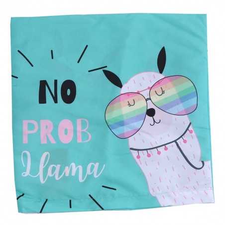 Διακοσμητική Μαξιλαροθήκη "No Prob Lama" 40x40εκ. (pd181001) - Διακοσμητικές Μαξιλαροθήκες