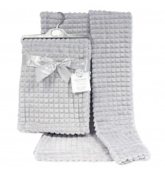 Snuggle Baby Βρεφική κουβέρτα Jacquard Squares 75x100εκ (BW-112-1030G) - Βρεφικές Κουβέρτες