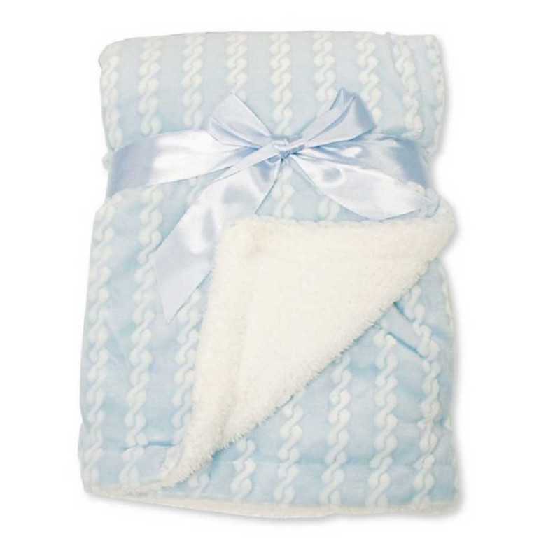 Snuggle Baby Βρεφική διπλή κουβέρτα Zig Zag SHERPA 75x100εκ (BW-112-1046S)