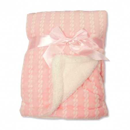 Snuggle Baby Βρεφική διπλή κουβέρτα Zig Zag SHERPA 75x100εκ (BW-112-1046P) - Βρεφικές Κουβέρτες