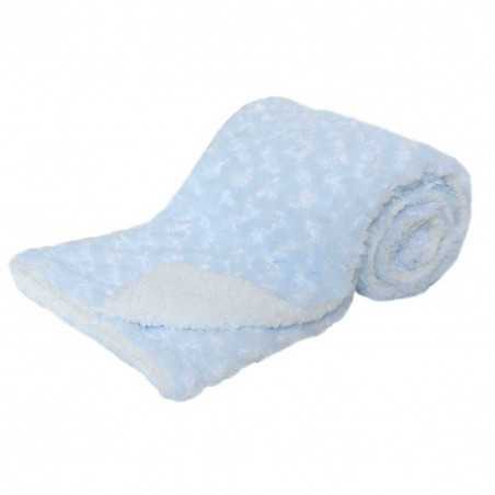 Soft Touch Βρεφική διπλή κουβέρτα Deluxe Blue Rose Mink 70x100εκ. (FBP30-S)