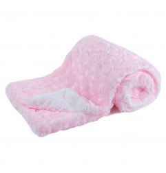 Soft Touch Βρεφική διπλή κουβέρτα Deluxe Pink Rose Mink 70x100εκ. (FBP30-P)