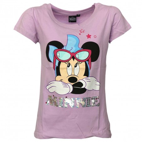 Disney Minnie Mouse Κοντομάνικο Μπλουζάκι για κορίτσια με παγιέτα που αλλάζει σχέδιο (DISM 02031B) - Κοντομάνικα μπλουζάκια