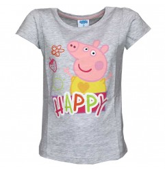 Peppa Pig Κοντομάνικο Μπλουζάκι Για Κορίτσια (PP 52 02 662GREY) - Κοντομάνικα μπλουζάκια