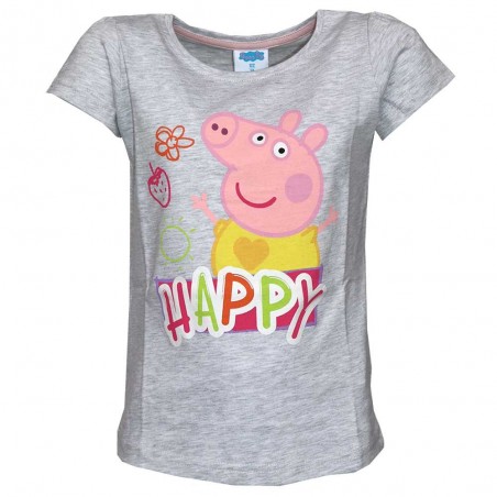 Peppa Pig Κοντομάνικο Μπλουζάκι Για Κορίτσια (PP 52 02 662GREY)