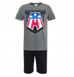 Marvel Avengers Ανδρική Καλοκαιρινή Πιτζάμα (ΡΗ3641-GREY) - Ανδρικές Πιτζάμες