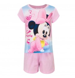 Disney Baby Minnie Mouse Βρεφική Καλοκαιρινή Πιτζάμα για κορίτσια (ER0328) - Πιτζάμες
