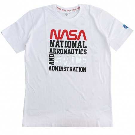 NASA ανδρικό Κοντομάνικο Μπλουζάκι (NASA 53 02 121WHITE) - Ανδρικά T-shirts