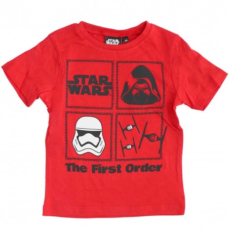 Star Wars Κοντομάνικο Μπλουζάκι Για Αγόρια (ER1404 RED) - Κοντομάνικα μπλουζάκια