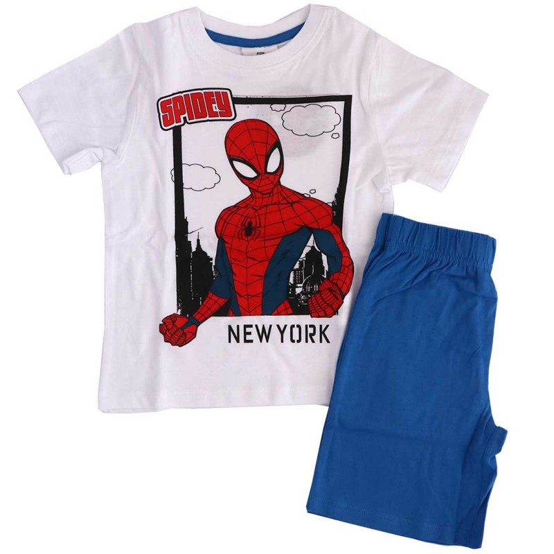 Marvel Spiderman παιδική Καλοκαιρινή πιτζάμα (SP S 52 04 978 BLUE)