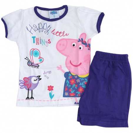 Peppa Pig Καλοκαιρινή Πιτζάμα Για κορίτσια (PP 52 04 604 WHITE) - Πιτζάμες Καλοκαιρινές