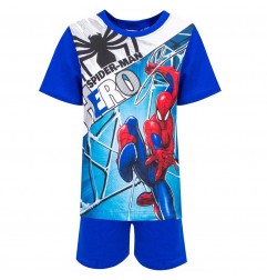 Marvel Spiderman παιδική Καλοκαιρινή πιτζάμα (UE2036 BLUE) - Πιτζάμες Καλοκαιρινές