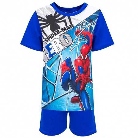 Marvel Spiderman παιδική Καλοκαιρινή πιτζάμα (UE2036 BLUE)